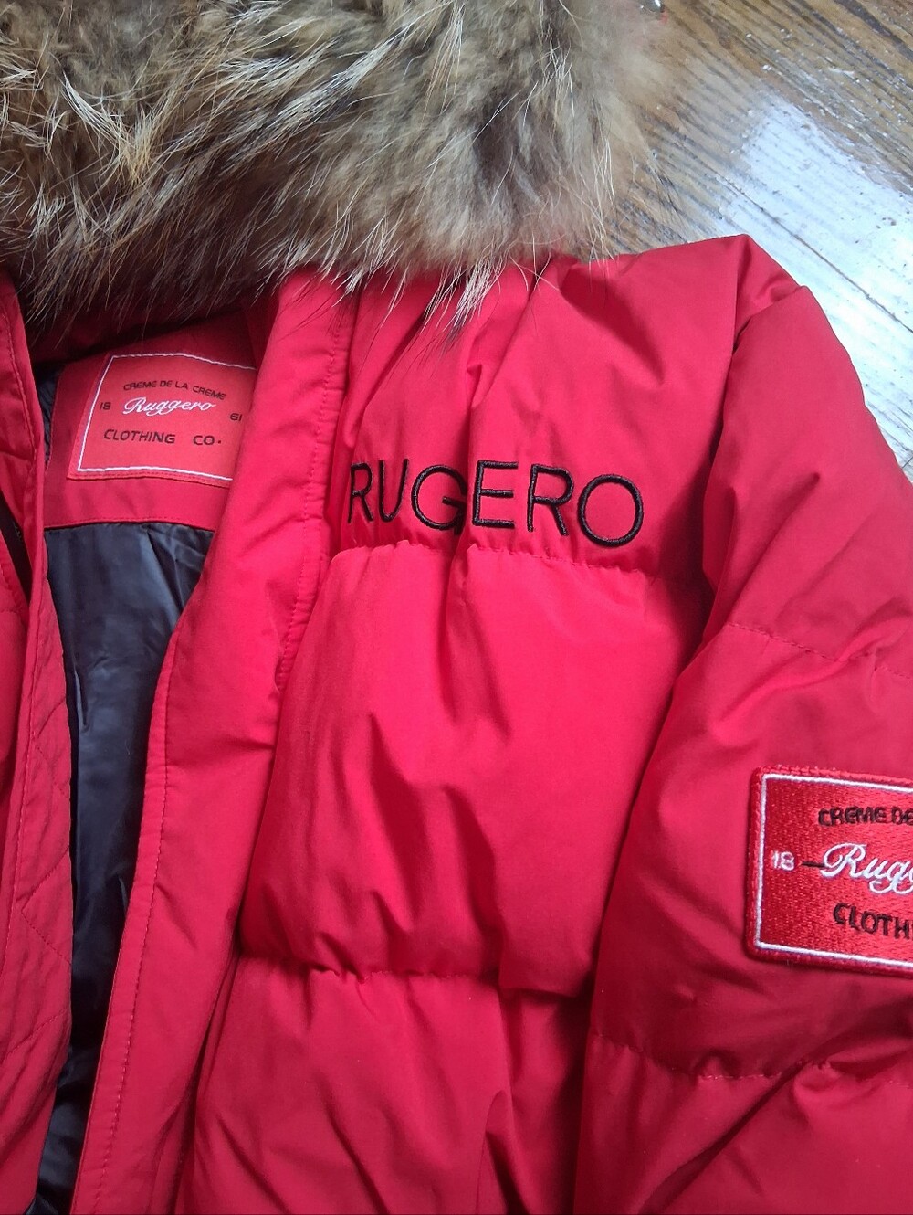 Red Creme De La Creme Coat